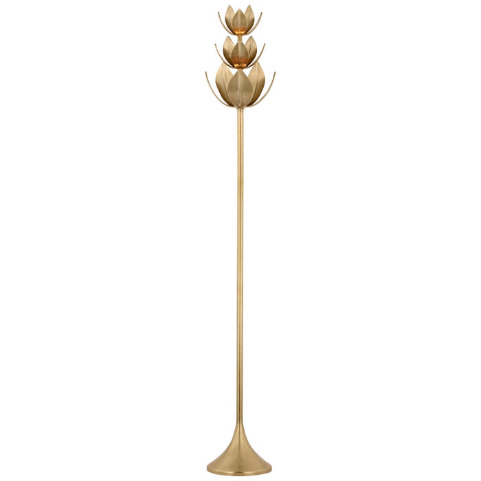 Visual Comfort Signature JN 1003AB LED Torchiere, Antique-Burnished Brass