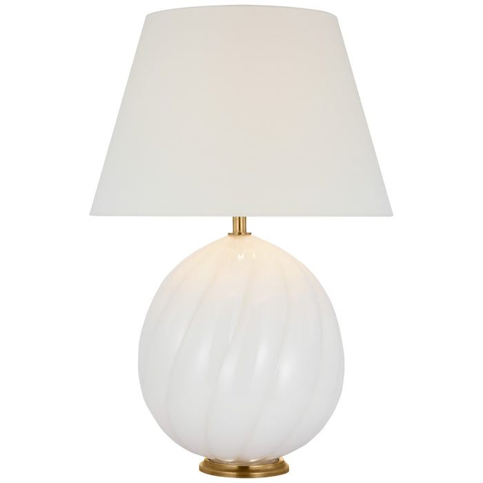 Visual Comfort Signature JN 3020WG-L LED Table Lamp, White Glass