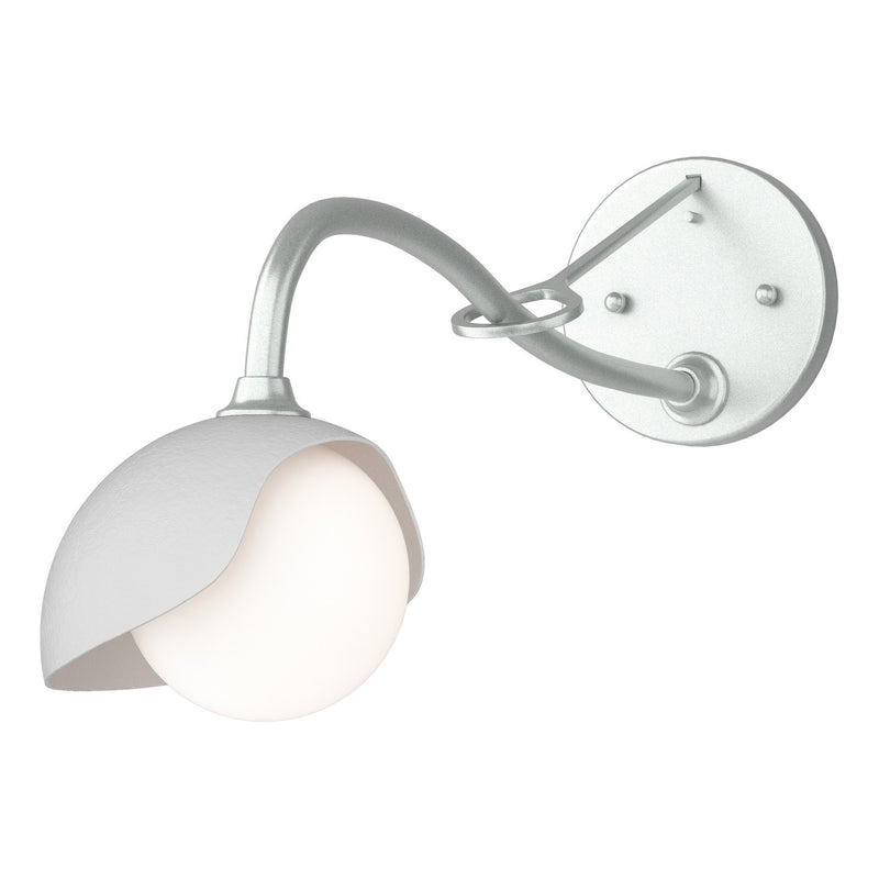Hubbardton Forge 201376-SKT-82-02-GG0711 One Light Wall Sconce, Vintage Platinum