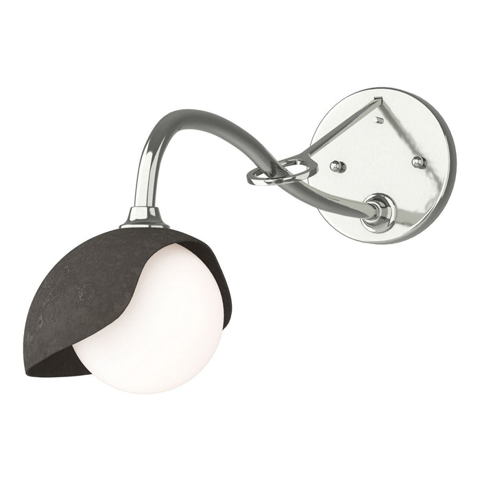Hubbardton Forge 201376-SKT-85-07-GG0711 One Light Wall Sconce, Sterling