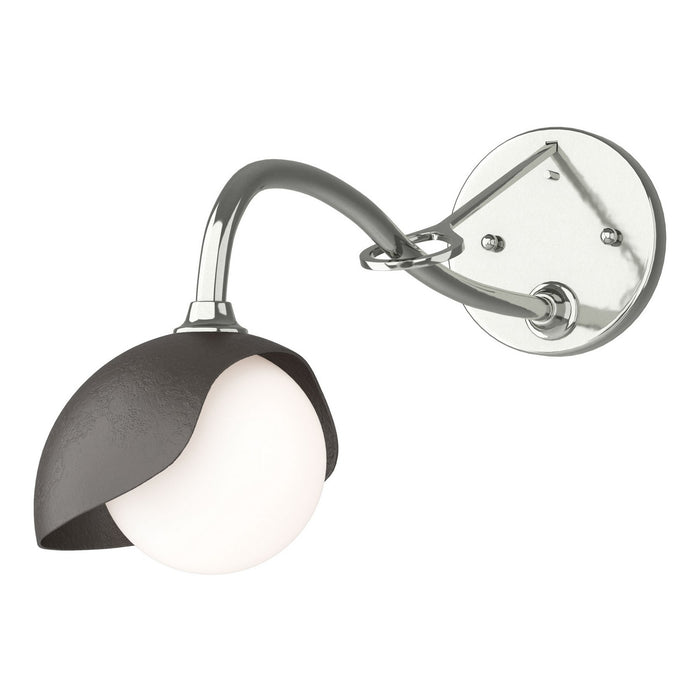 Hubbardton Forge 201376-SKT-85-14-GG0711 One Light Wall Sconce, Sterling