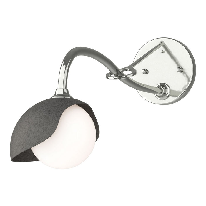 Hubbardton Forge 201376-SKT-85-20-GG0711 One Light Wall Sconce, Sterling