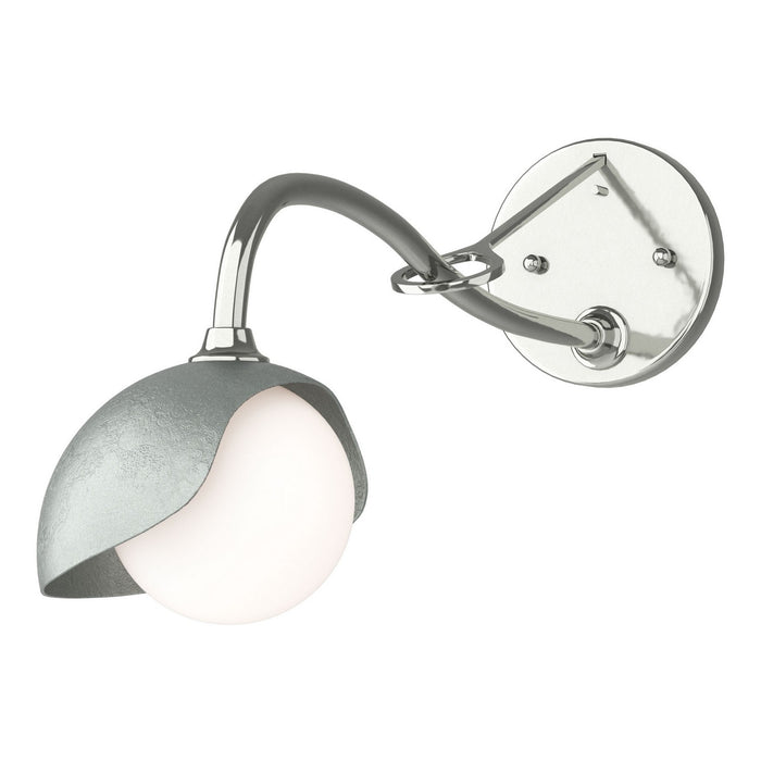 Hubbardton Forge 201376-SKT-85-82-GG0711 One Light Wall Sconce, Sterling