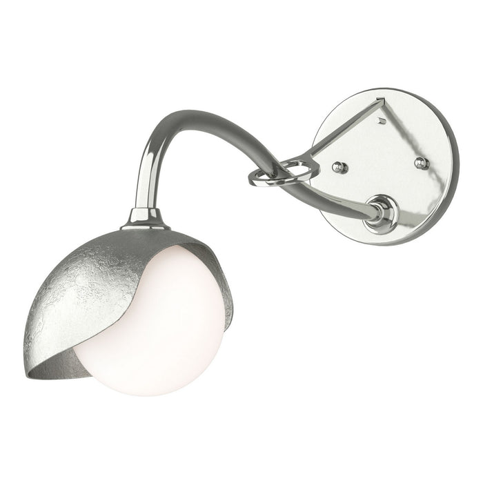 Hubbardton Forge 201376-SKT-85-85-GG0711 One Light Wall Sconce, Sterling
