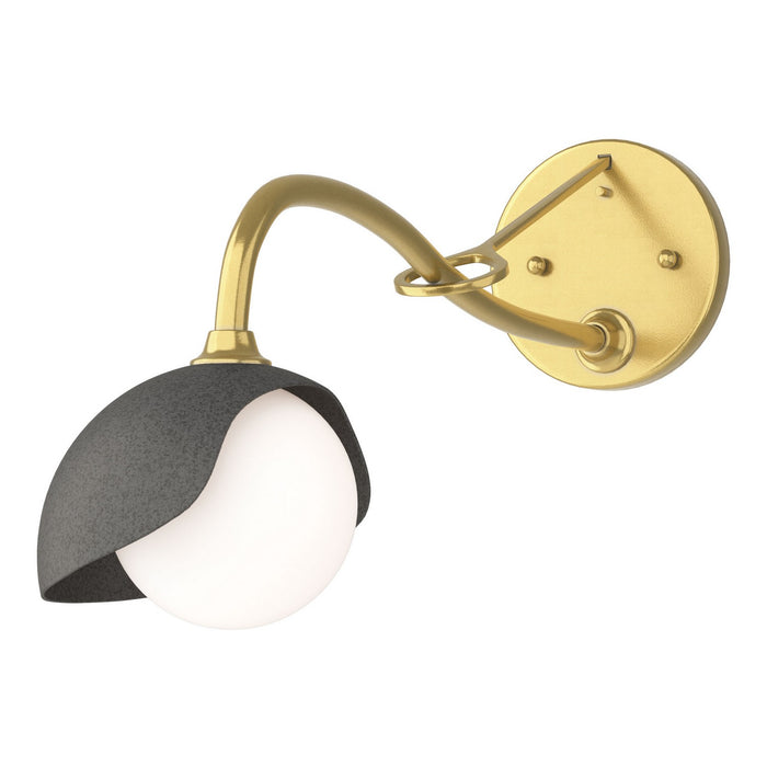 Hubbardton Forge 201376-SKT-86-20-GG0711 One Light Wall Sconce, Modern Brass