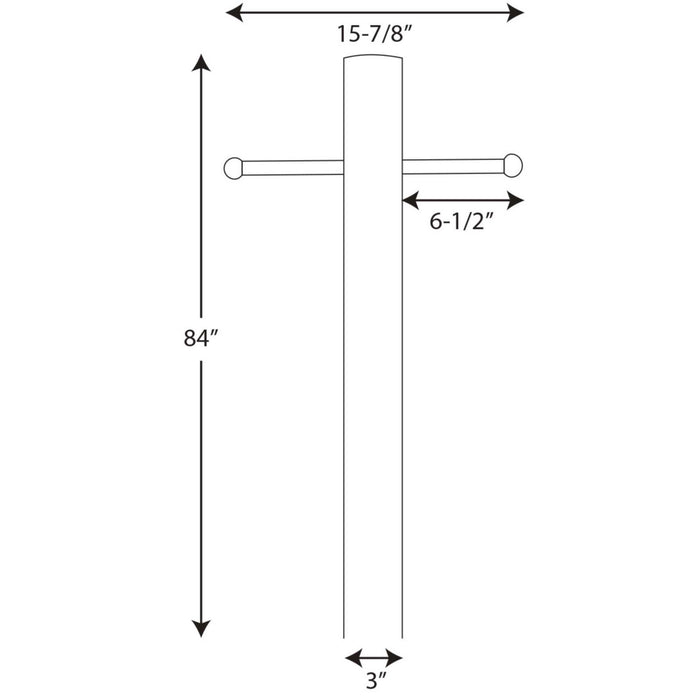Progress Lighting P5391-31 Outdoor Post, Black