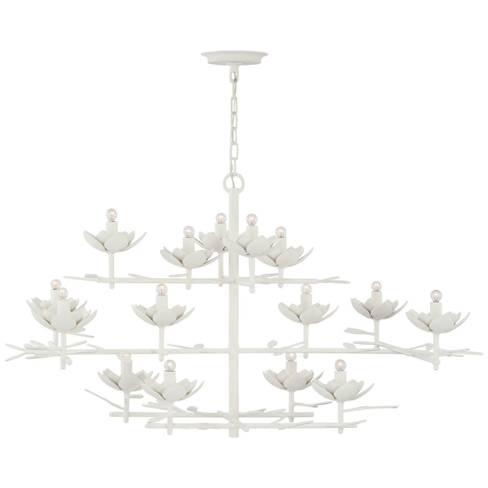 Visual Comfort Signature JN 5161PW LED Chandelier, Plaster White