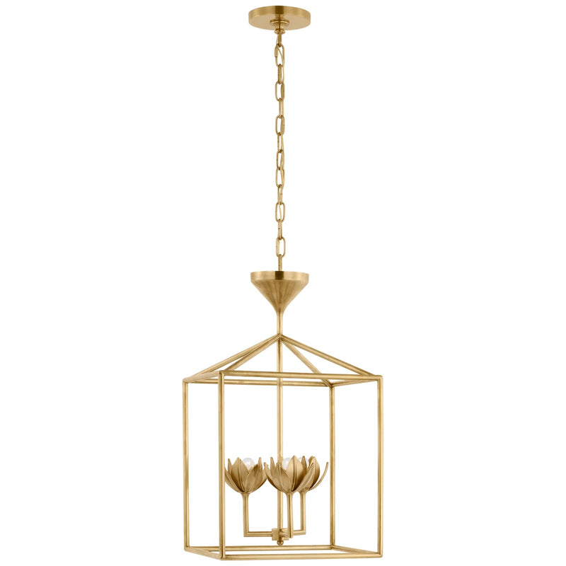 Visual Comfort Signature JN 5301AB LED Lantern, Antique-Burnished Brass