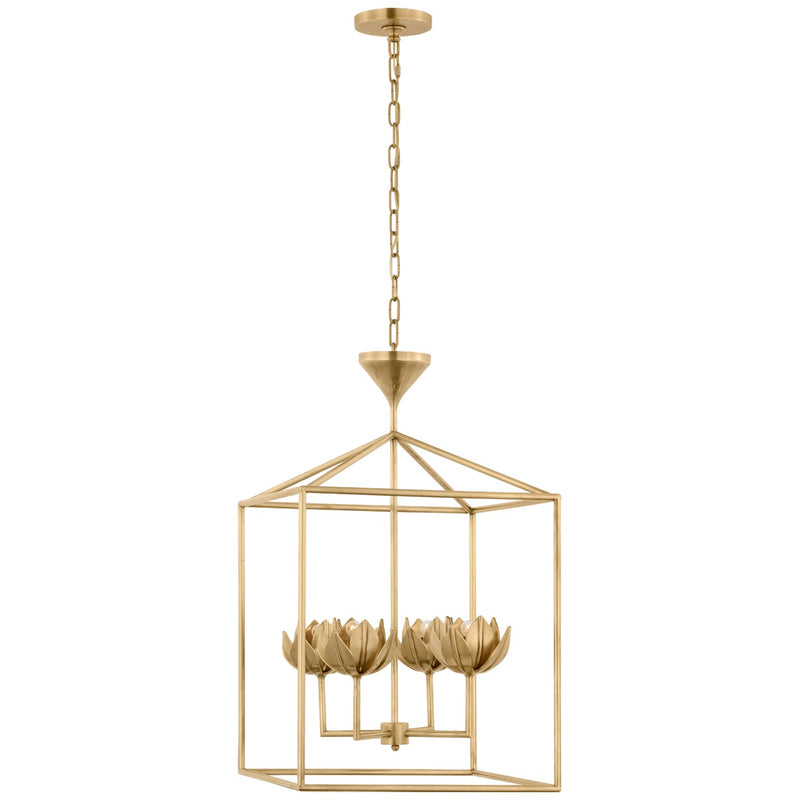 Visual Comfort Signature JN 5302AB LED Lantern, Antique-Burnished Brass