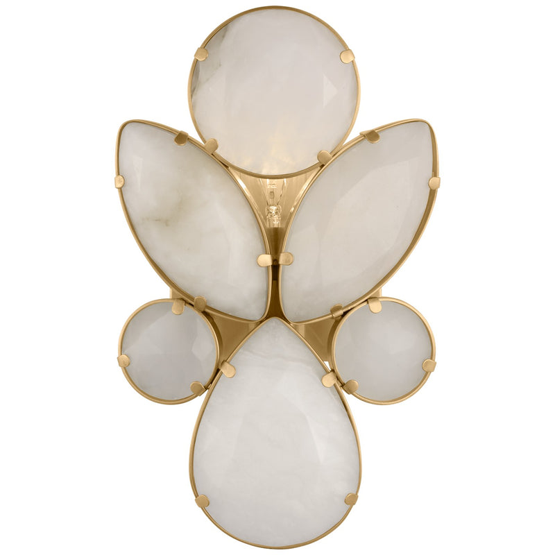 Visual Comfort Signature KS 2015SB-ALB One Light Wall Sconce, Soft Brass