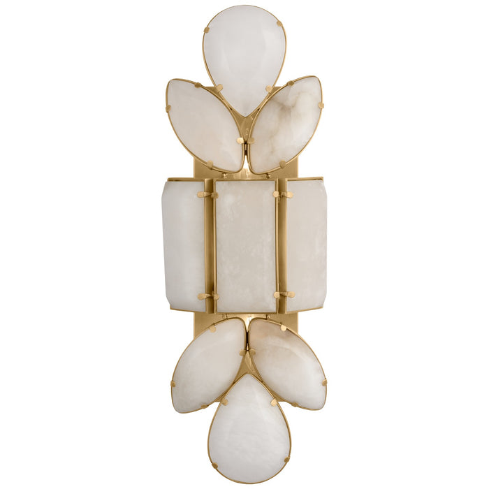 Visual Comfort Signature KS 2017SB-ALB Two Light Wall Sconce, Soft Brass