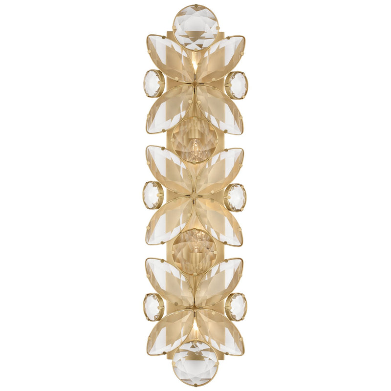Visual Comfort Signature KS 2018SB-CG LED Wall Sconce, Soft Brass
