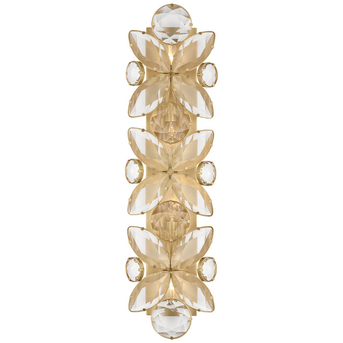 Visual Comfort Signature KS 2018SB-CG LED Wall Sconce, Soft Brass