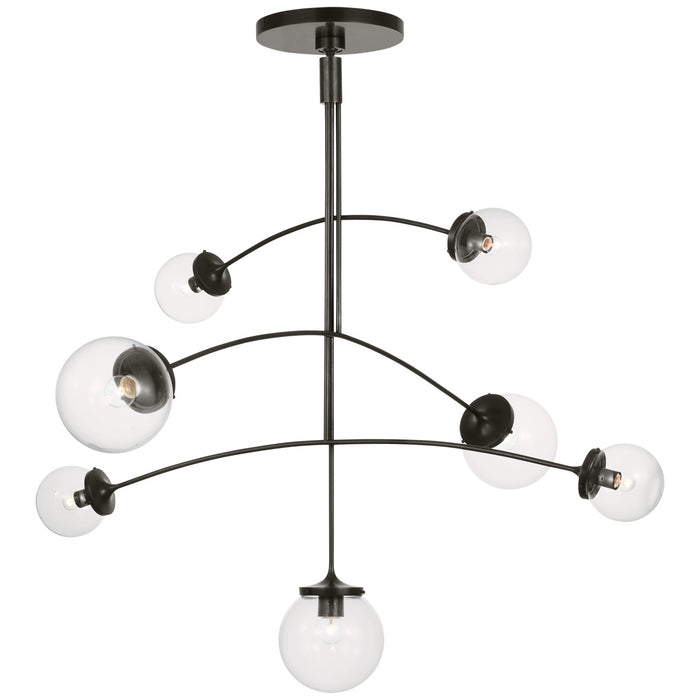 Visual Comfort Signature KS 5404BZ-CG Four Light Chandelier, Bronze