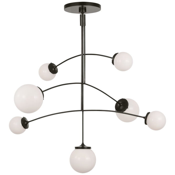Visual Comfort Signature KS 5404BZ-WG Four Light Chandelier, Bronze