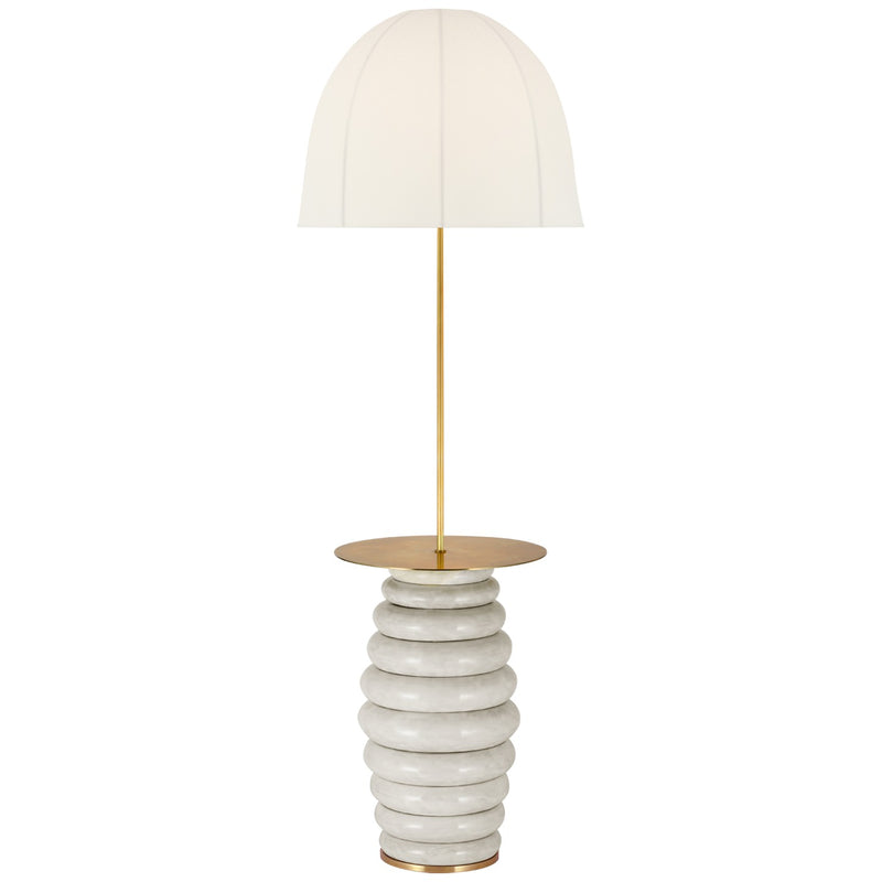 Visual Comfort Signature KW 1619AWC-LD LED Floor Lamp, Antiqued White