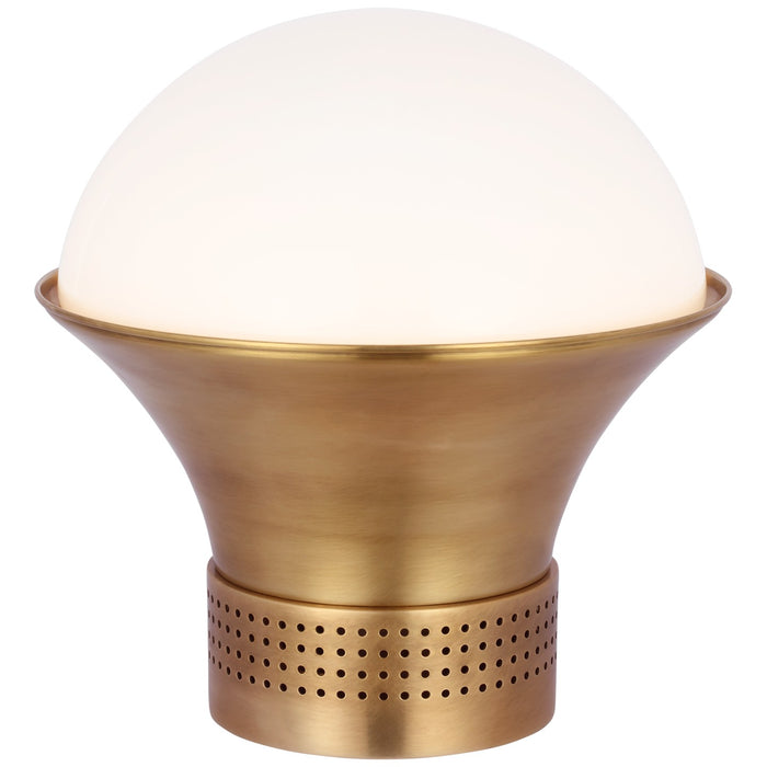 Visual Comfort Signature KW 3225AB-WG LED Table Lamp, Antique-Burnished Brass