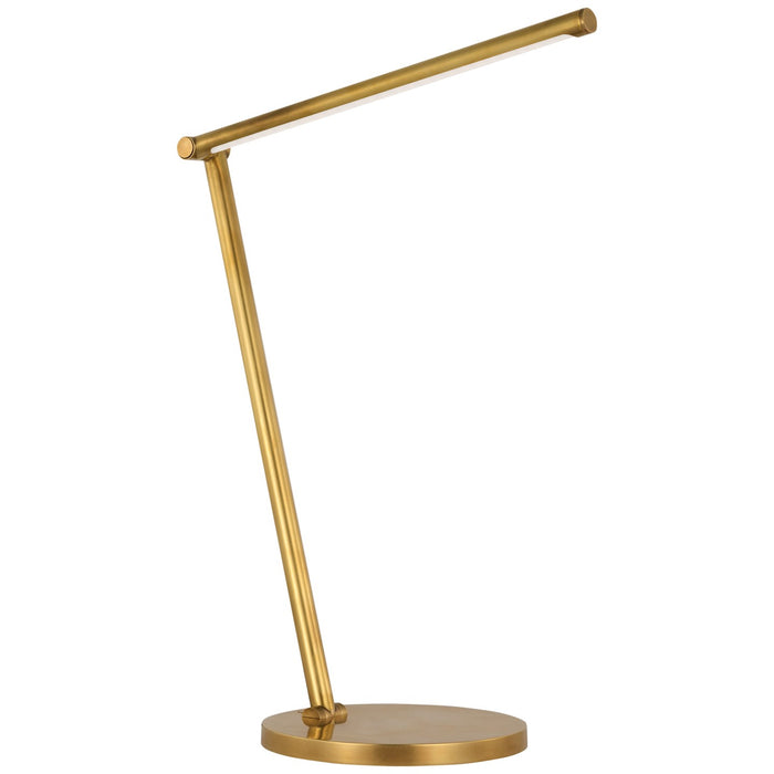 Visual Comfort Signature KW 3760AB LED Desk Lamp, Antique-Burnished Brass
