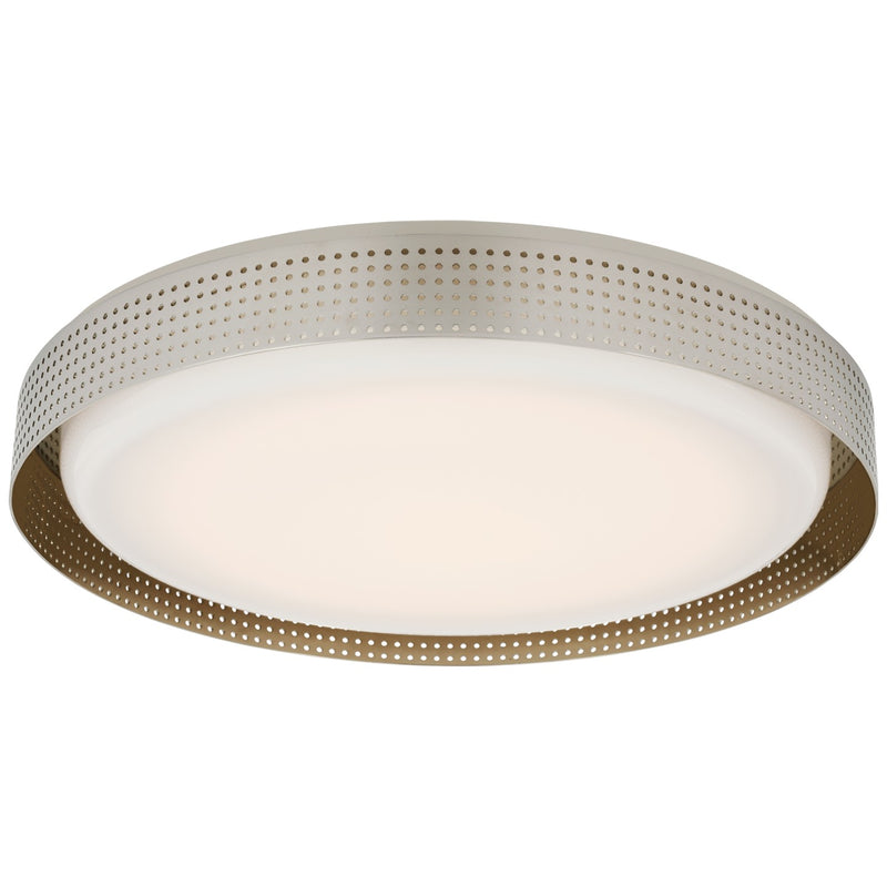 Visual Comfort Signature KW 4082PN-WG LED Flush Mount, Polished Nickel