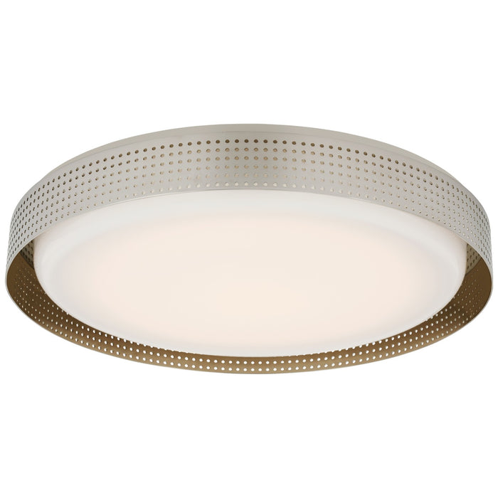 Visual Comfort Signature KW 4082PN-WG LED Flush Mount, Polished Nickel