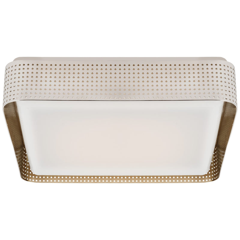 Visual Comfort Signature KW 4084PN-WG LED Flush Mount, Polished Nickel