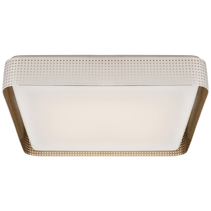 Visual Comfort Signature KW 4085PN-WG LED Flush Mount, Polished Nickel