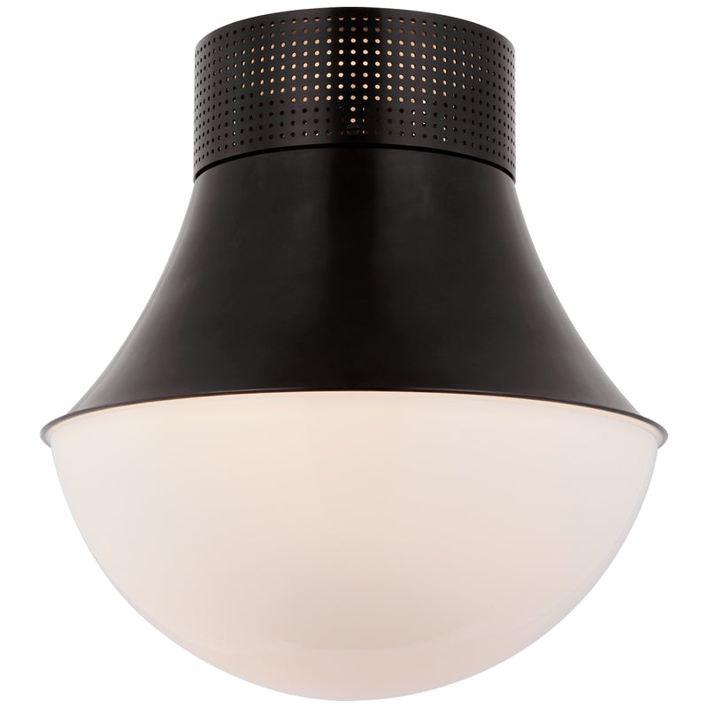 Visual Comfort Signature KW 4094BZ-WG LED Flush Mount, Bronze