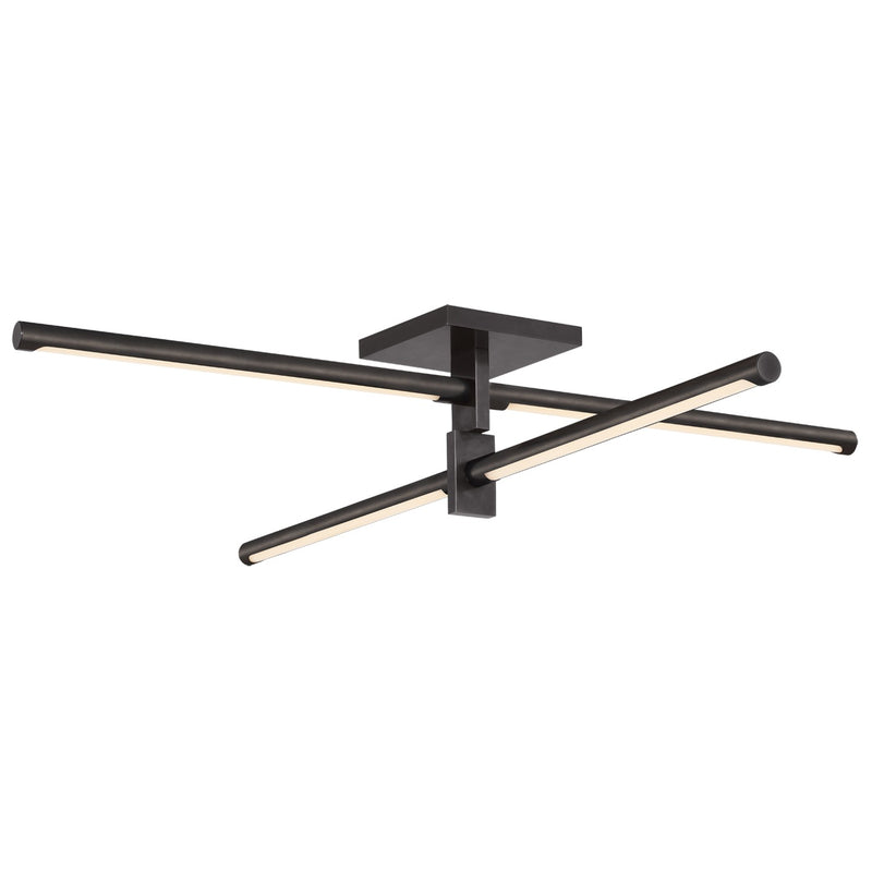 Visual Comfort Signature KW 4731BZ LED Flush Mount, Bronze