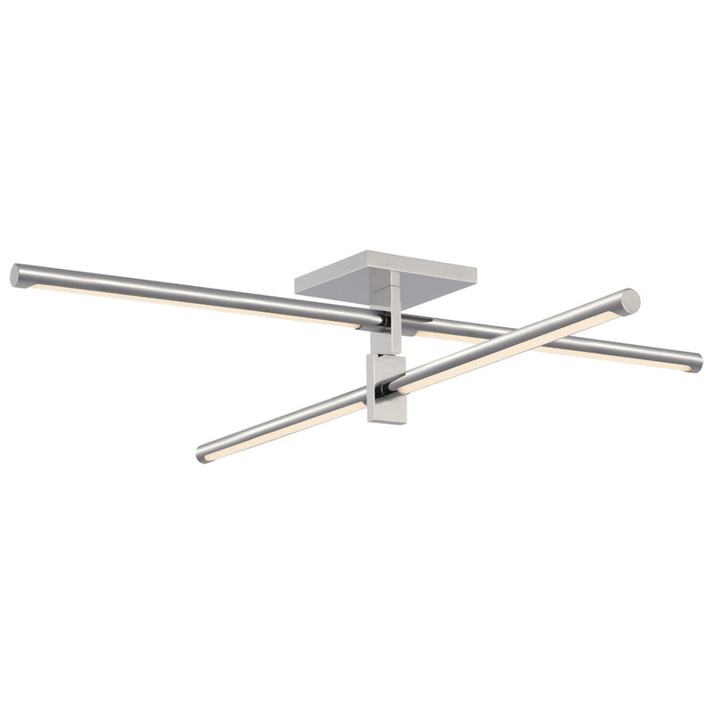 Visual Comfort Signature KW 4731PN LED Flush Mount, Polished Nickel