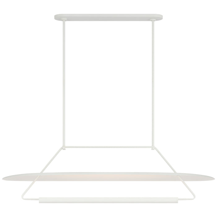 Visual Comfort Signature KW 5107WHT LED Linear Pendant, Matte White