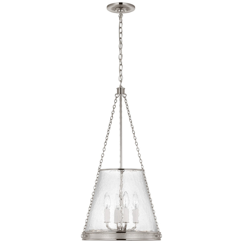 Visual Comfort Signature MF 5181PN-CG LED Pendant, Polished Nickel