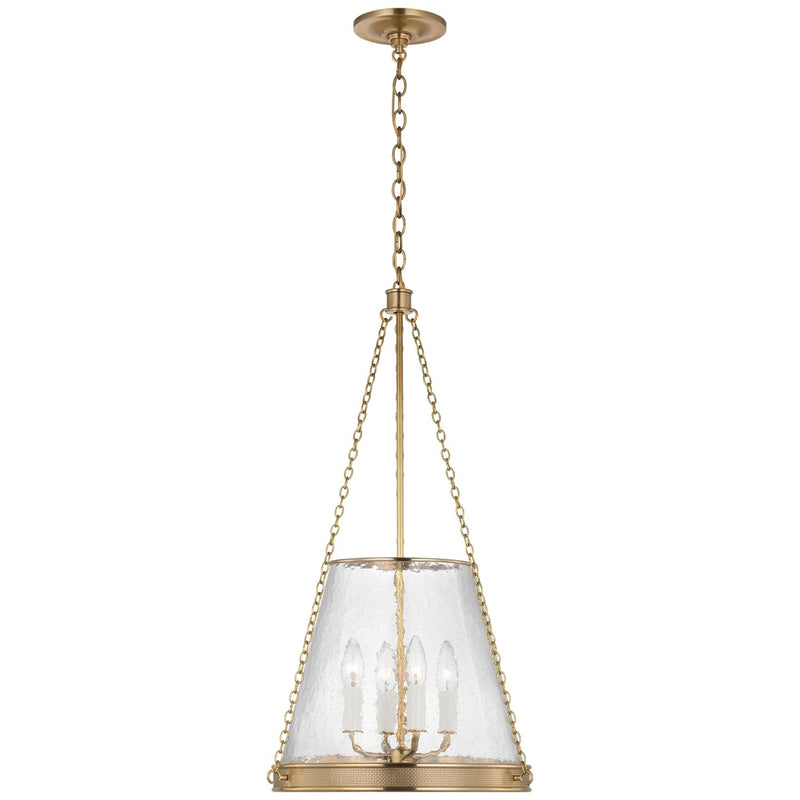 Visual Comfort Signature MF 5181SB-CG LED Pendant, Soft Brass