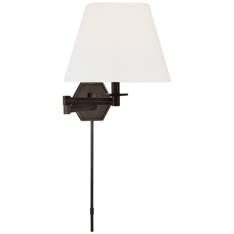 Visual Comfort Signature PCD 2005BZ-L LED Swing Arm Wall Light, Bronze