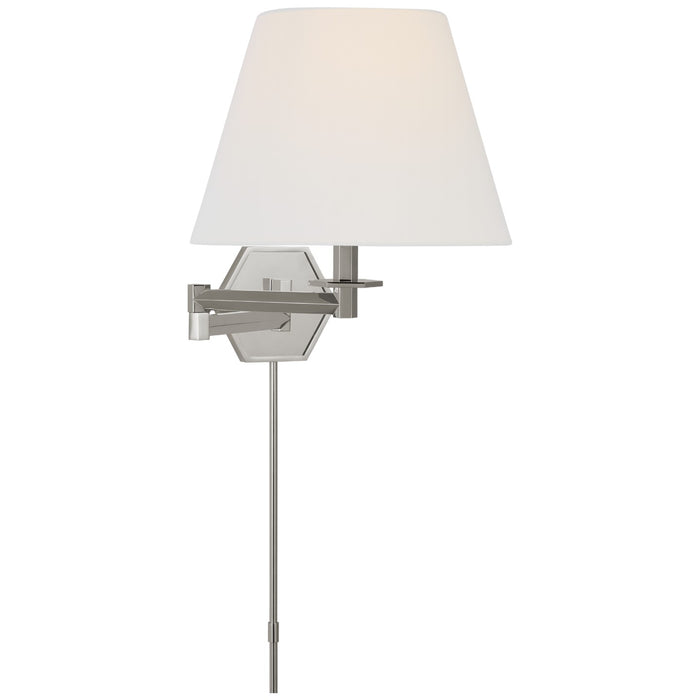 Visual Comfort Signature PCD 2005PN-L LED Swing Arm Wall Light, Polished Nickel