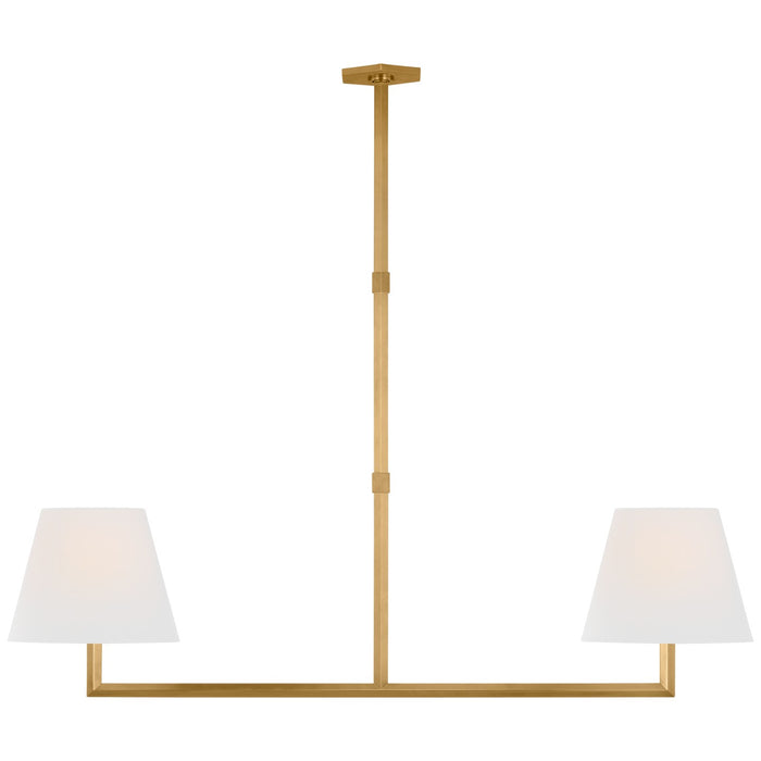 Visual Comfort Signature PCD 5002HAB-L LED Chandelier, Hand-Rubbed Antique Brass