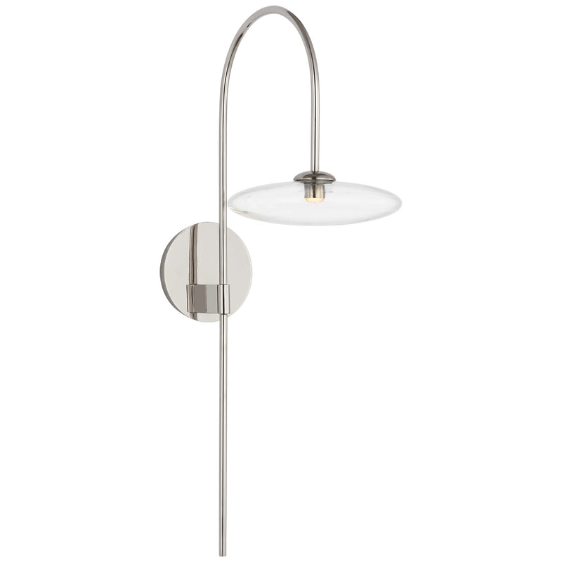 Visual Comfort Signature S 2692PN-CG LED Wall Sconce, Polished Nickel