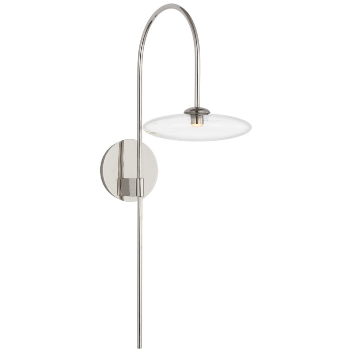 Visual Comfort Signature S 2692PN-CG LED Wall Sconce, Polished Nickel