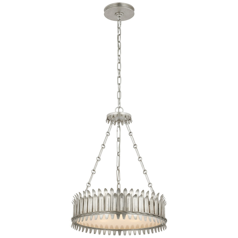Visual Comfort Signature SK 5205BSL-FA LED Chandelier, Burnished Silver Leaf