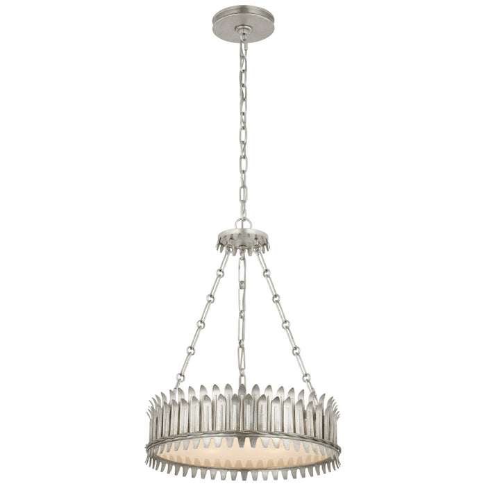 Visual Comfort Signature SK 5205BSL-FA LED Chandelier, Burnished Silver Leaf