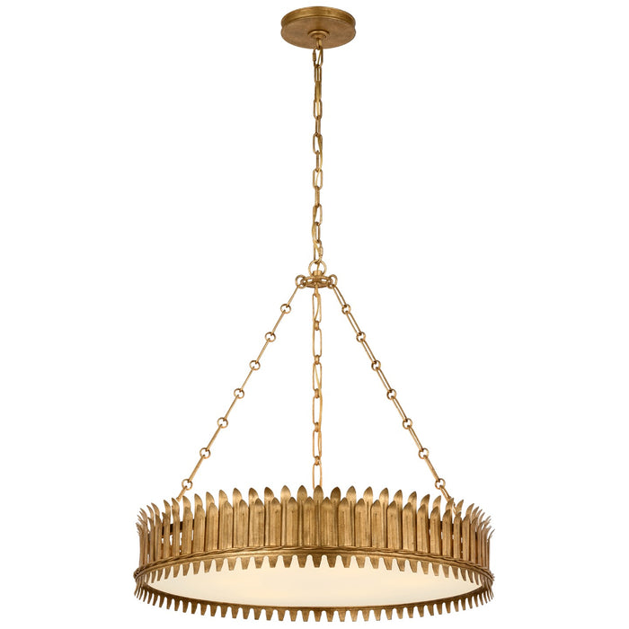 Visual Comfort Signature SK 5205GI-FA LED Chandelier, Gilded Iron