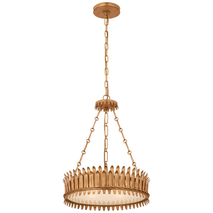 Visual Comfort Signature SK 5205GI-FA LED Chandelier, Gilded Iron