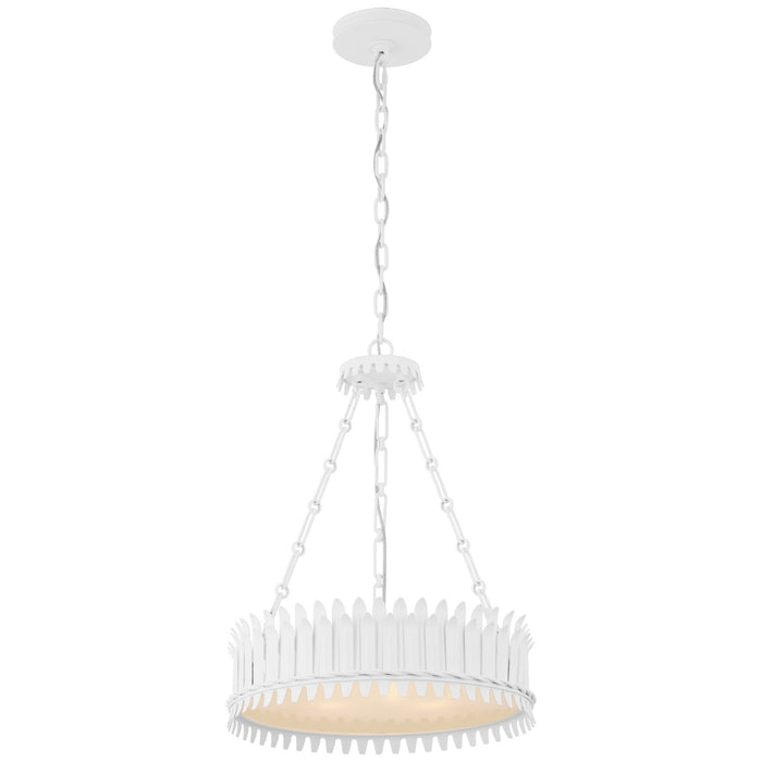 Visual Comfort Signature SK 5205PW-FA LED Chandelier, Plaster White