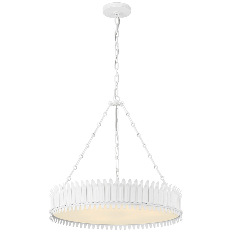 Visual Comfort Signature SK 5206PW-FA LED Chandelier, Plaster White
