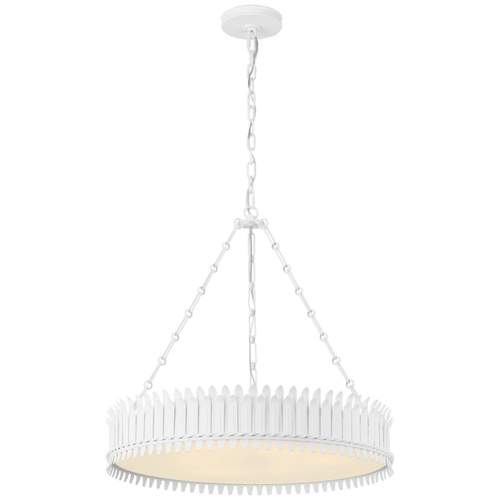 Visual Comfort Signature SK 5206PW-FA LED Chandelier, Plaster White