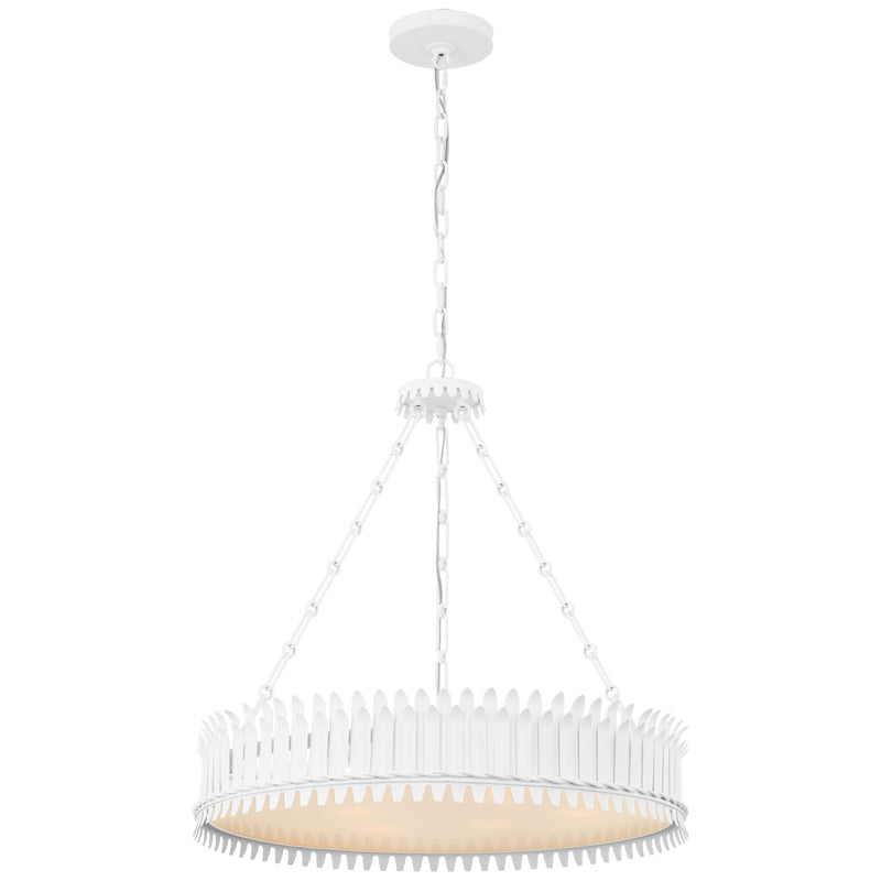 Visual Comfort Signature SK 5206PW-FA LED Chandelier, Plaster White