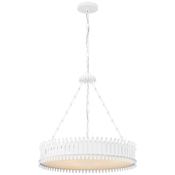Visual Comfort Signature SK 5206PW-FA LED Chandelier, Plaster White