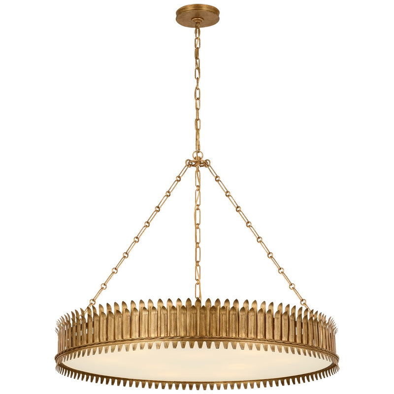 Visual Comfort Signature SK 5207GI-FA LED Chandelier, Gilded Iron