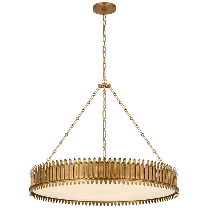 Visual Comfort Signature SK 5207GI-FA LED Chandelier, Gilded Iron