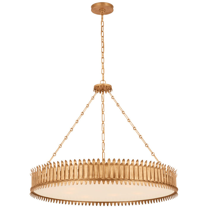 Visual Comfort Signature SK 5207GI-FA LED Chandelier, Gilded Iron