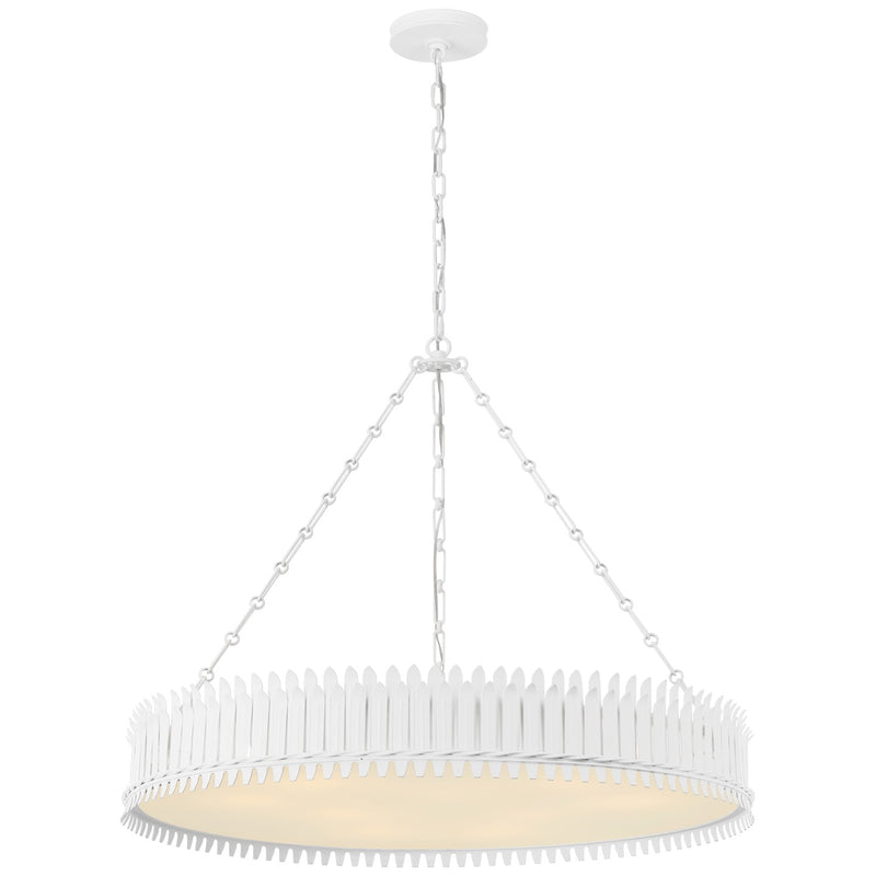 Visual Comfort Signature SK 5207PW-FA LED Chandelier, Plaster White